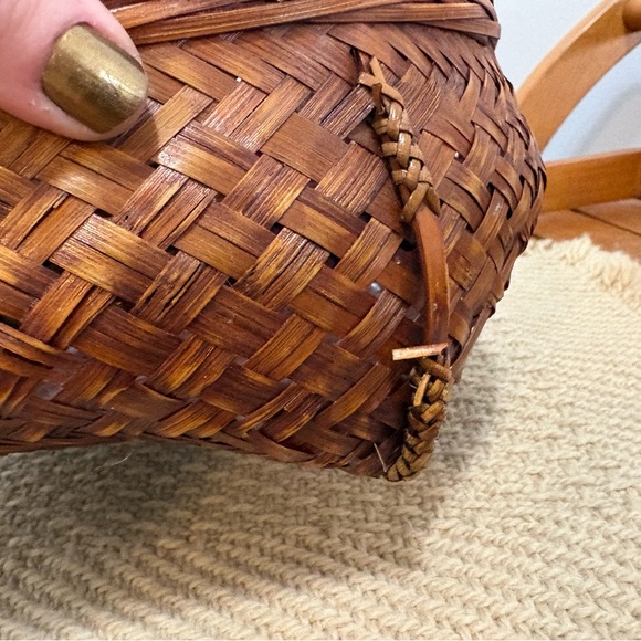 🌸3 For $30🌸Woven Rattan Rectangular Basket - Picture 4 of 4